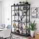 preview thumbnail 5 of 8, Marcin Transitional 58-inch 5-Shelf Metal Bookcase by Furniture of America