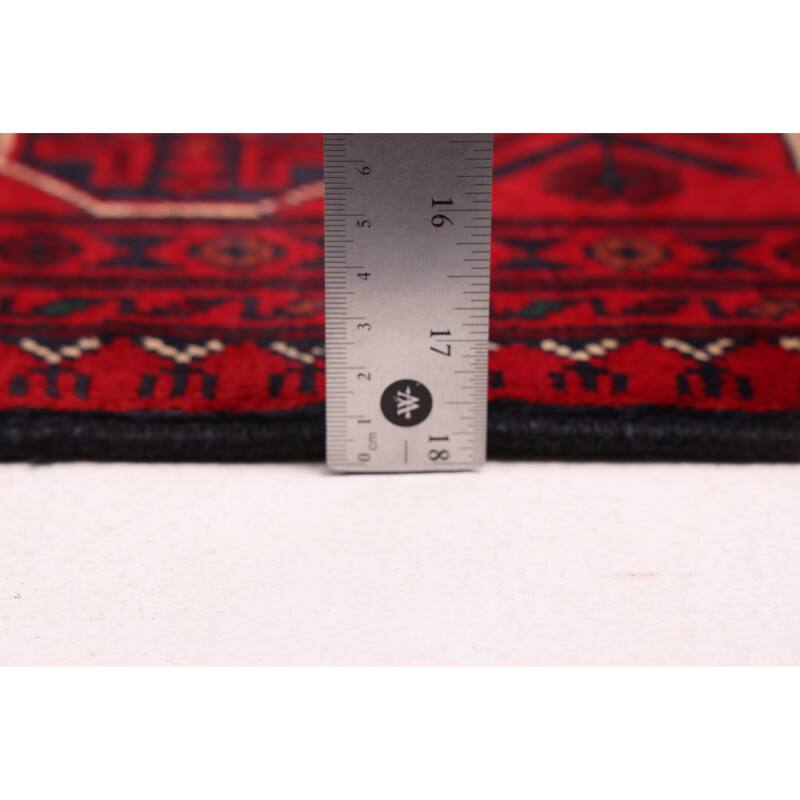 ECARPETGALLERY Hand-knotted Finest Khal Mohammadi Red Wool Rug - 4'10 x 6'8