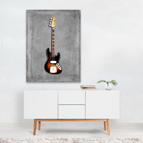 Tokyo Japan Fender Jazz Bass 74 Digital Guitar Music Art Print