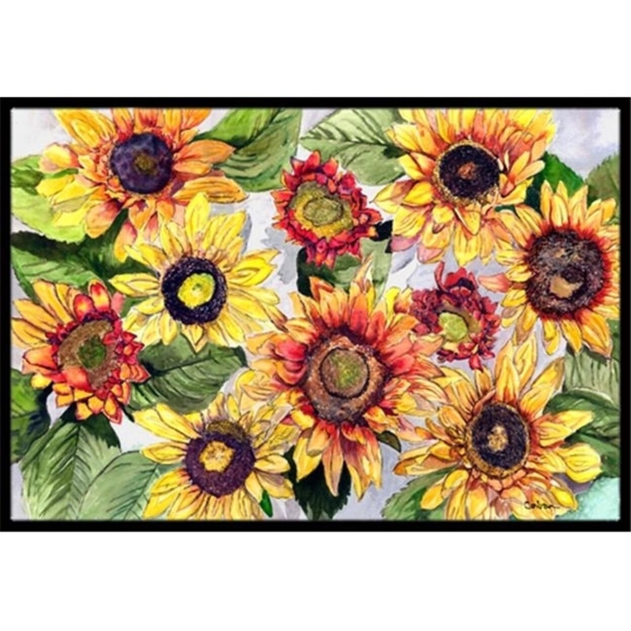 Shop Carolines Treasures 8766jmat 24 X 36 In Sunflowers Indoor Or