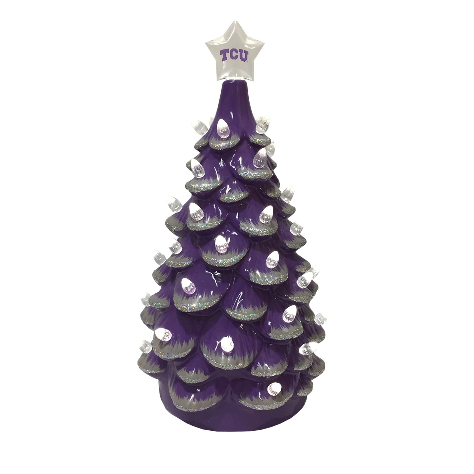 Santa's Workshop 14 inch Mardi Gras Tree, Purple