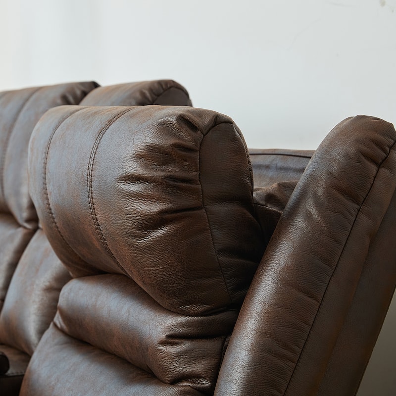 Power Sofa Loveseat Recliner Adjustable Headrest High Back Nailhead