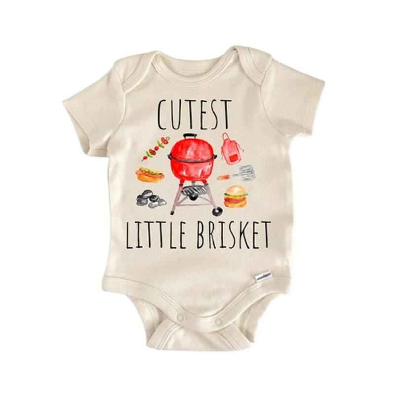 Barbeque Bbq Grill Master Steak Meat - Baby Boy Girl Clothes Infant Bodysuit Funny Cute Newborn - White - 6-9M