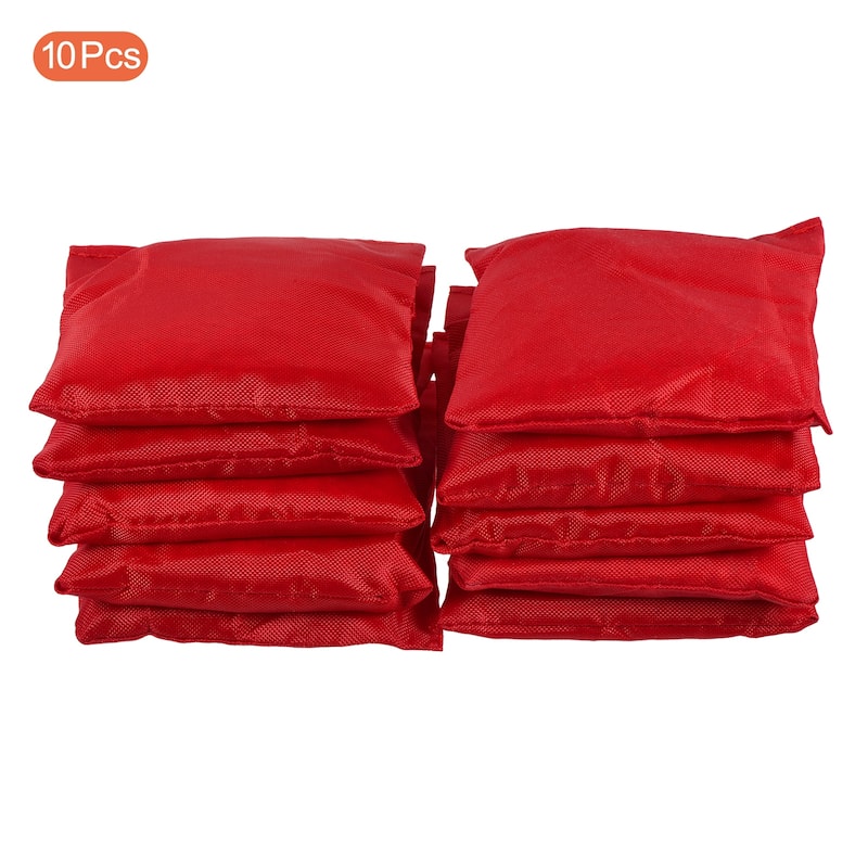 Cornhole Bean Bags, 10Pcs Canvas Sandbag for Carnival Outdoor Game