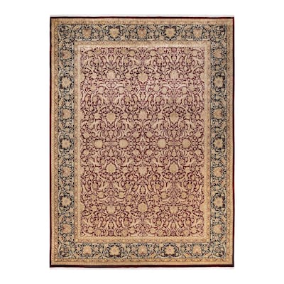 Overton Hand Knotted Wool Vintage Inspired Traditional Mogul Red Area Rug - 9 x 12