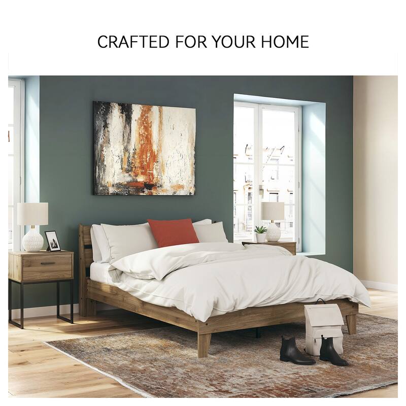 Signature Design by Ashley Deanlow Brown Platform Panel Bed