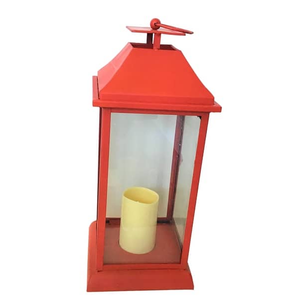 Tx Usa Corporation Belmont Decorative Candle Lantern Large Red On Sale Overstock 30566884