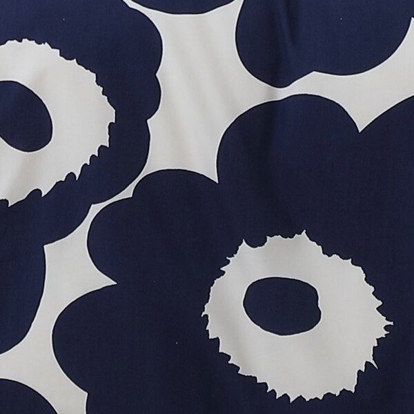 Marimekko Unikko Cotton Indigo Blue Comforter Set - Bed Bath