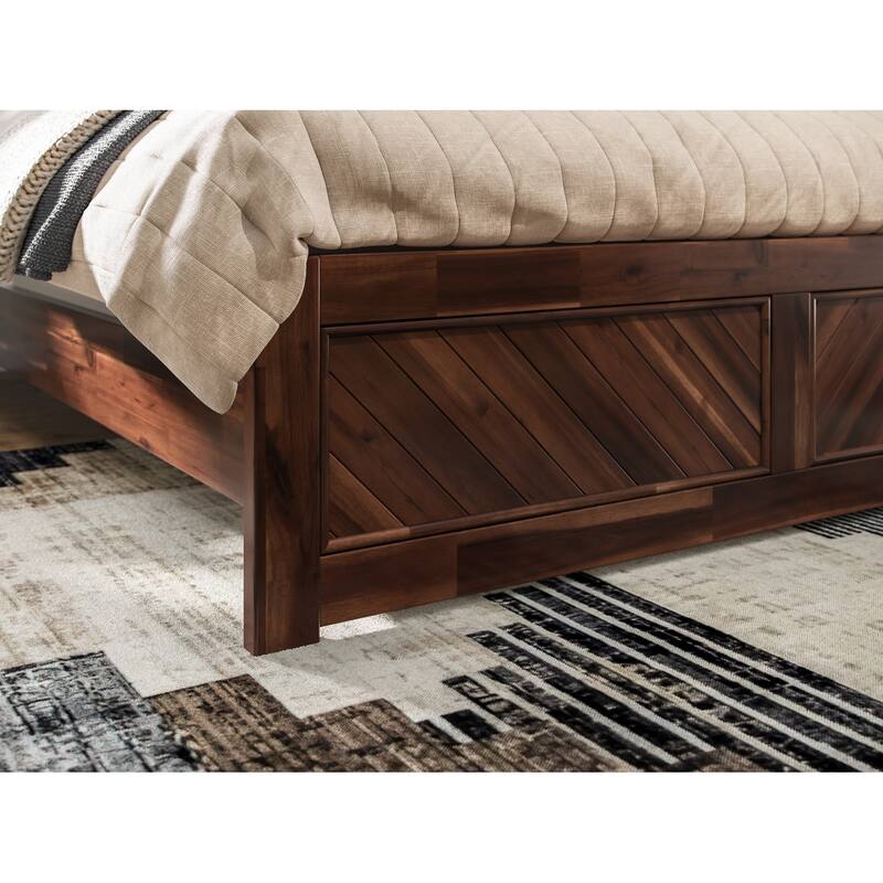 Berkshire Queen Low Profile Platform Bed with Matching Footboard