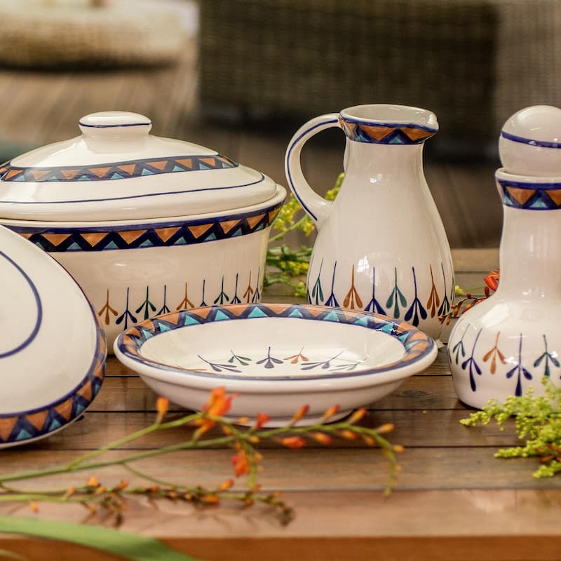 Novica Handmade Antigua Breeze Ceramic Salad Bowls (Pair)