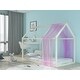 preview thumbnail 17 of 18, Custom Kids Furniture Natural Wood Montessori House Floor Bed