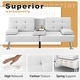 preview thumbnail 8 of 26, Homall Futon Sofa Bed Convertible Lounge Couch Sofa with Cupholders & Pillows