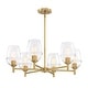 preview thumbnail 6 of 8, Designers Fountain D310M-6CH Summer Jazz 6 Light 28" Wide Chandelier