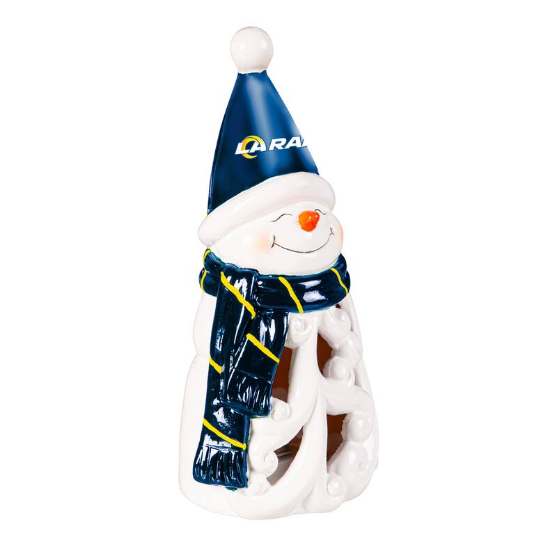 Los Angeles Rams Snowman LED Garden Statuary, 8"