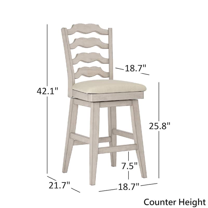 Eleanor French Ladder Back Swivel Stool by iNSPIRE Q Classic