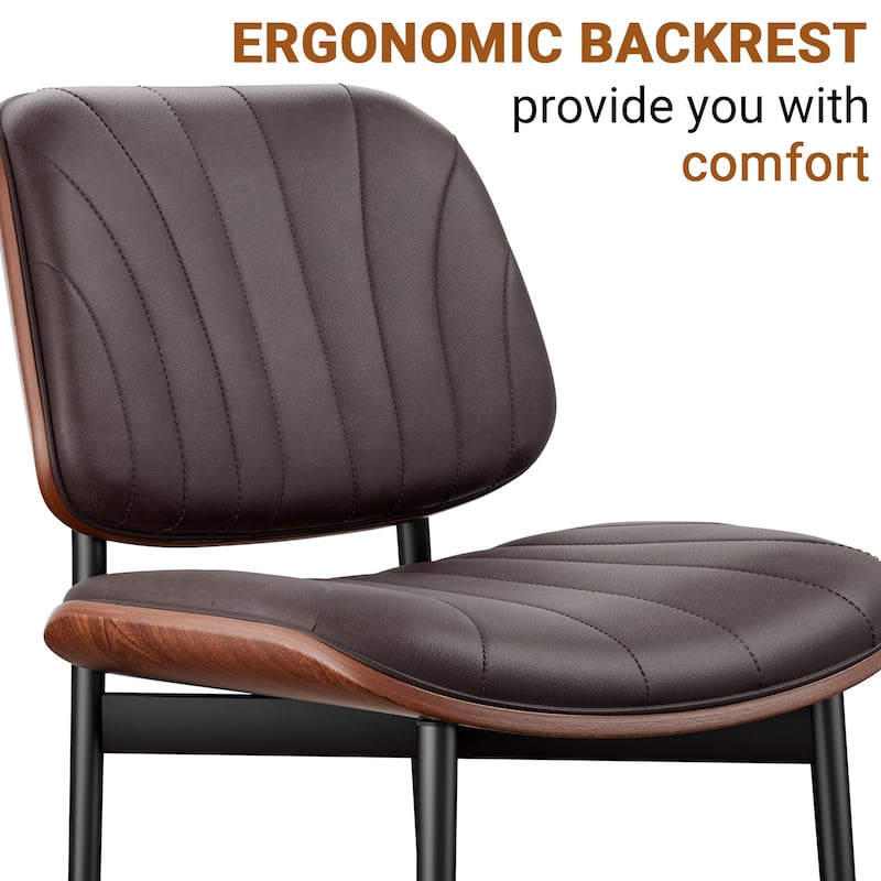 Mid Century Modern Dining Chairs, Upholstered Dining Chairs Set of 2