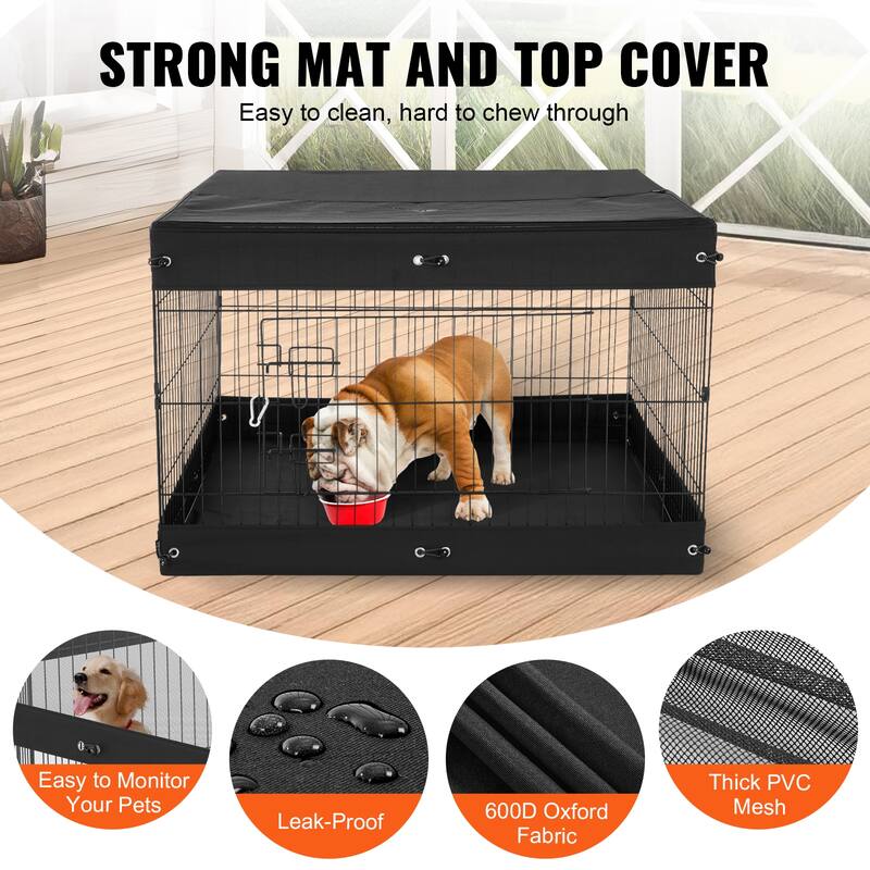 Dog Playpen, Panels Foldable Metal Pet Exercise Pen, Dog Fence Indoor and Outdoor Pen for Dogs, Cats and Other Small Animals