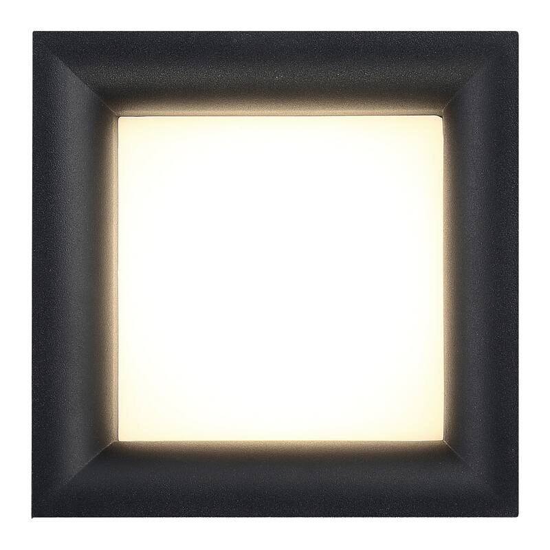 Bloc 1-light Black LED Flush Mount
