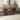 Brown Mango Wood Mid Century Modern Dining Table with Ribbed Legs and Silver Bases