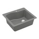 preview thumbnail 22 of 54, Karran Drop-In Quartz Composite 25 in. Single Bowl Kitchen Sink Kit