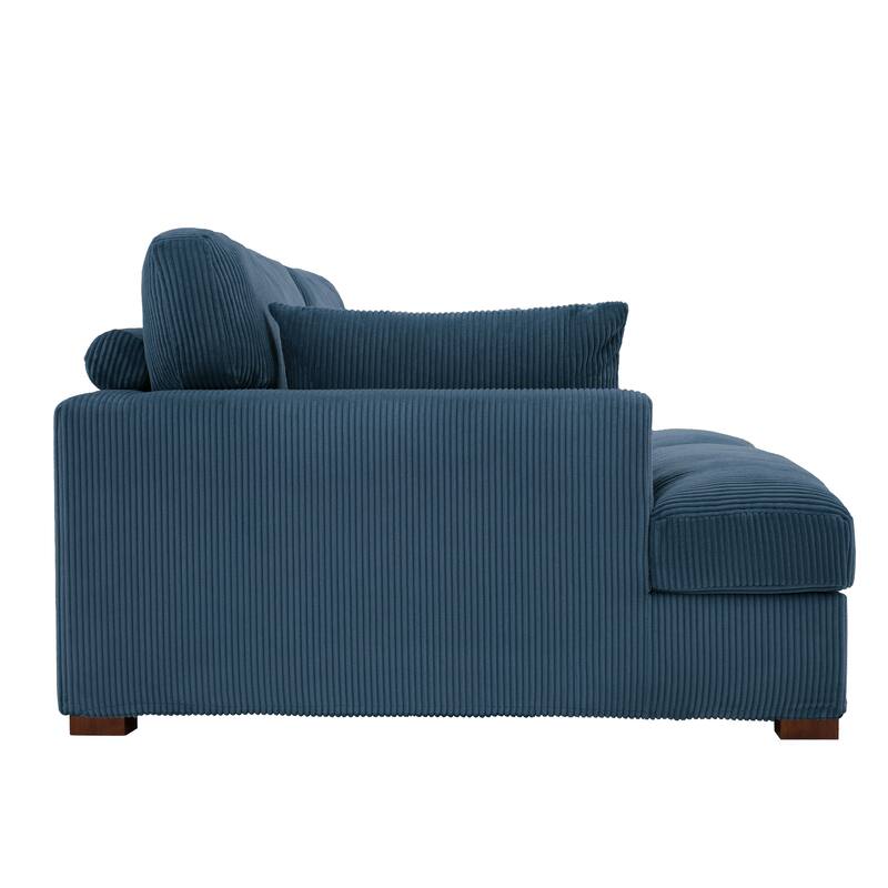 Navaeh Corduroy Modular Sectional Sofa Large Couch Sleeper Chaise