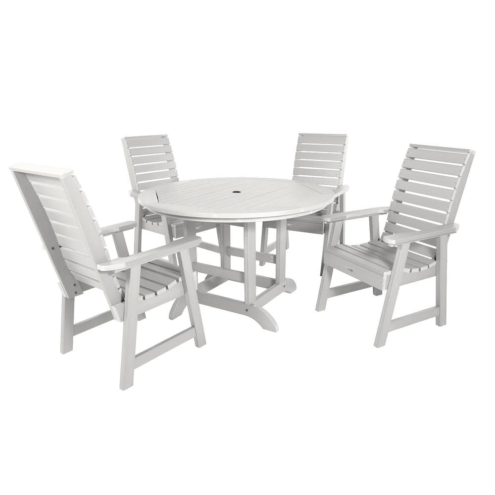 Weatherly 5-piece Outdoor Dining Set - 48" Round Table, Dining-height