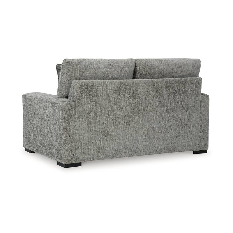 Signature Design by Ashley Dunmor Gray Loveseat - 71"W x 45"D x 42"H