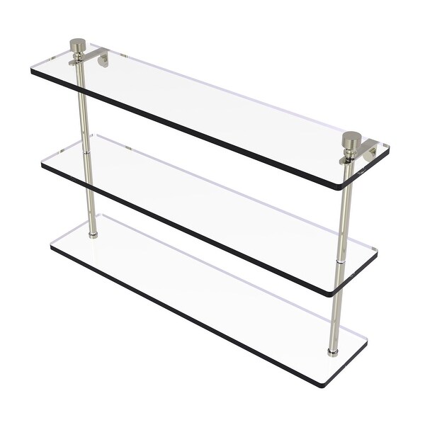 Allied Brass Foxtrot Collection Triple Tiered Glass Shelf