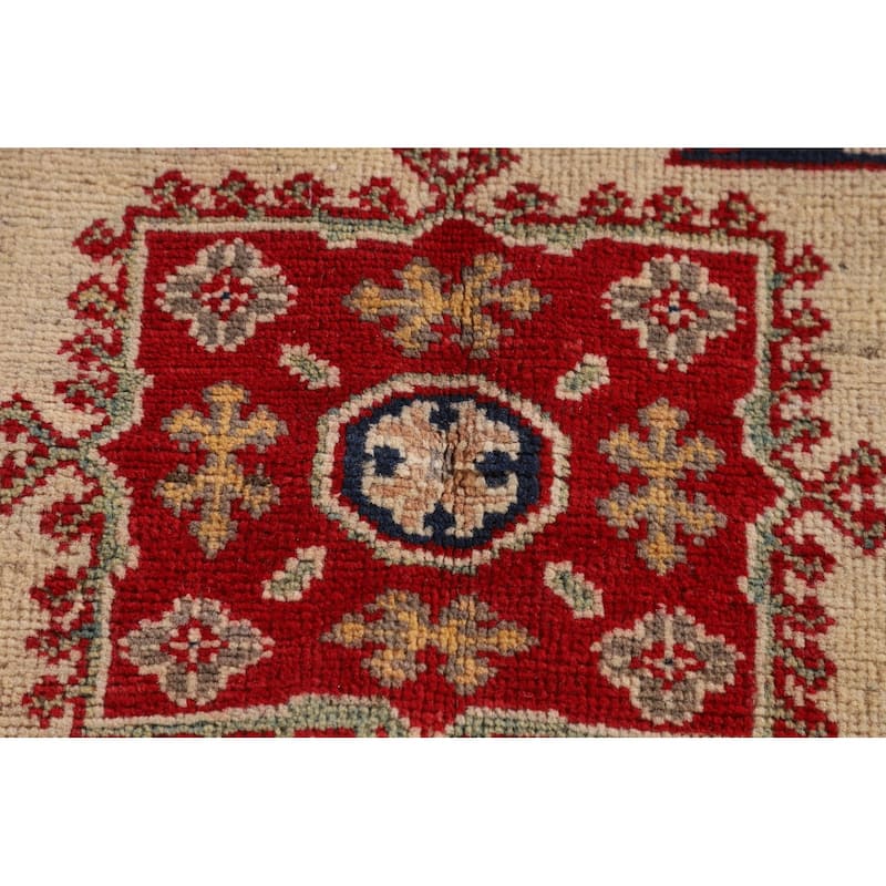 Kazak Oriental Accent Rug Hand-Knotted Wool Carpet - 3'5"x 4'9"