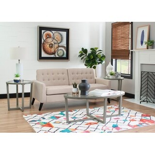 Linon Bowlus 3 Piece Coffee and End Table Set - Bed Bath & Beyond ...