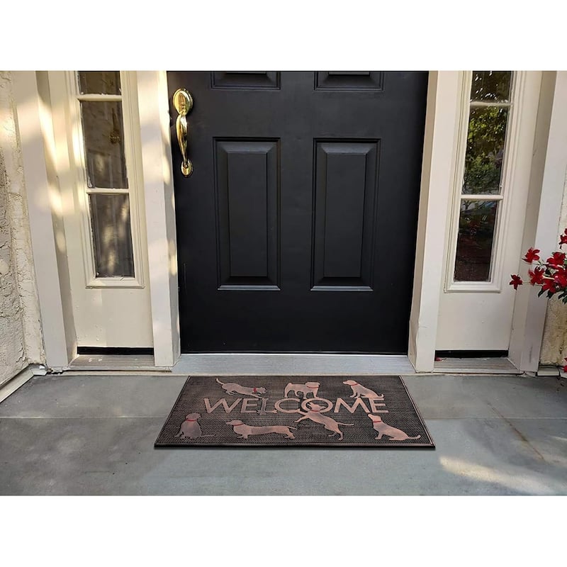 A1HC Rubber Pin Mat, Beautifully Copper Finished 18" X 30"