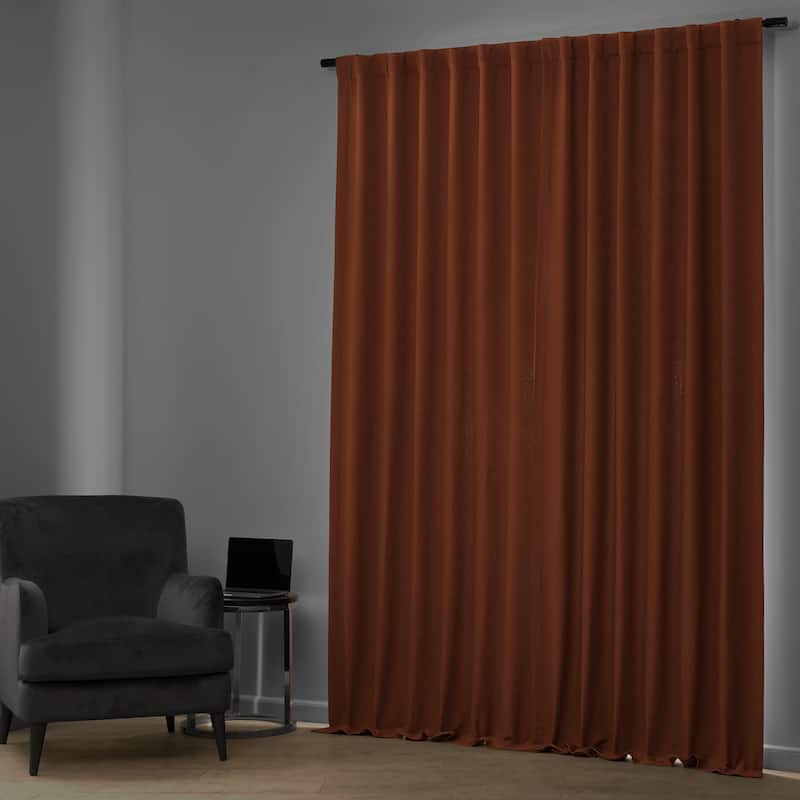 Exclusive Fabrics Persimmon Bellino Room Darkening Curtain (1 Panel)