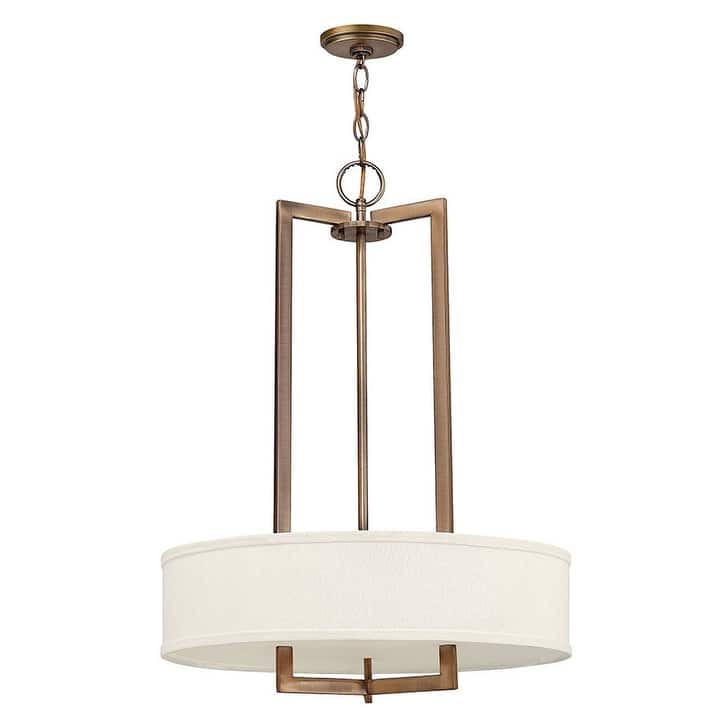 Hinkley Lighting 3 Light 20" Width 1 Tier Drum Chandelier from the