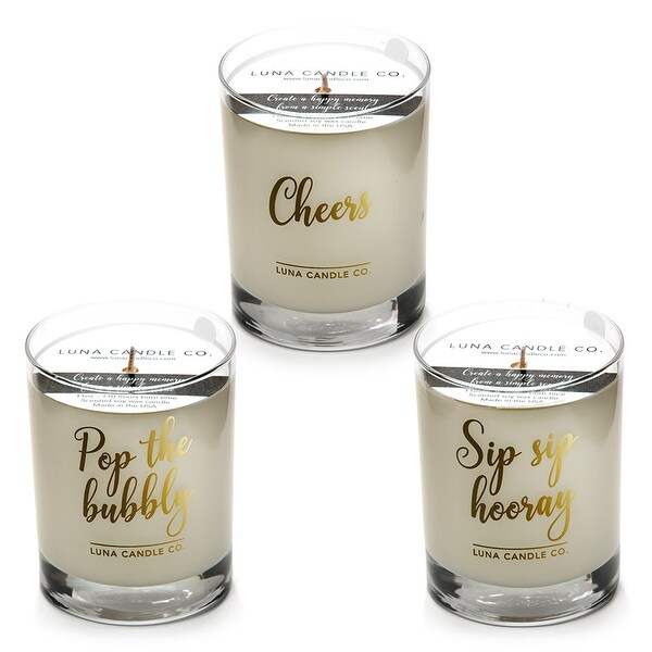 Peach Belini, Jar Candle, 11 oz. Soy Natural Wax (Set of 3)