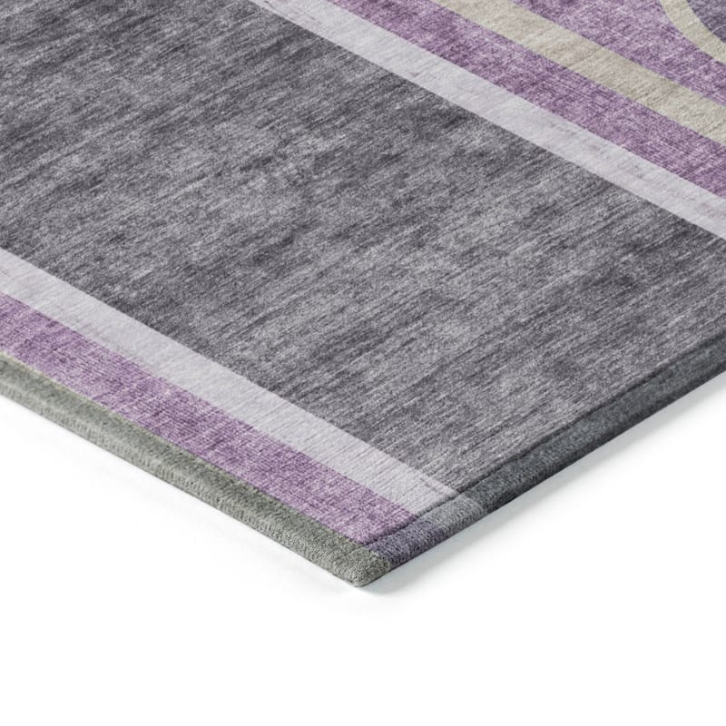 Machine Washable Indoor/ Outdoor Chantille Mid Century Modern Rug