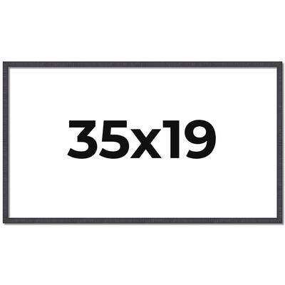 35x19 Frame Brown Solid Wood Picture Frame - Complete Modern Photo
