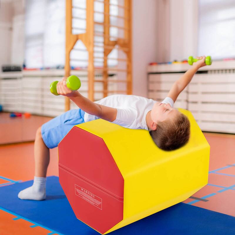 Costway 24.5" x 26" Octagon Gymnastics Mat Skill Shape Tumbling Mat - See Details