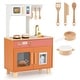 preview thumbnail 21 of 19, Costway Kids Play Kitchen with Microwave Stoves Rotation Knobs Ice - See Details