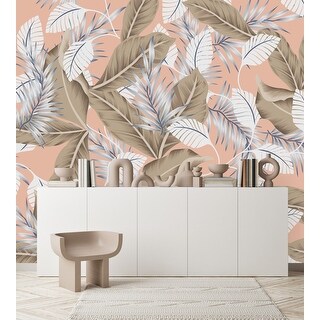 Leaves Wallpaper Peel and Stick and Prepasted - Bed Bath & Beyond ...