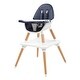 preview thumbnail 10 of 9, Childrens High Dining Chair Detachable Two-In-One Table And Chair Navy Blue - 24.61"L x 24.41"W x 39.76"H