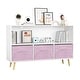 preview thumbnail 31 of 34, Kids bookcase with Collapsible Fabric Drawers，Made of High-Density MDF - Easy Setup