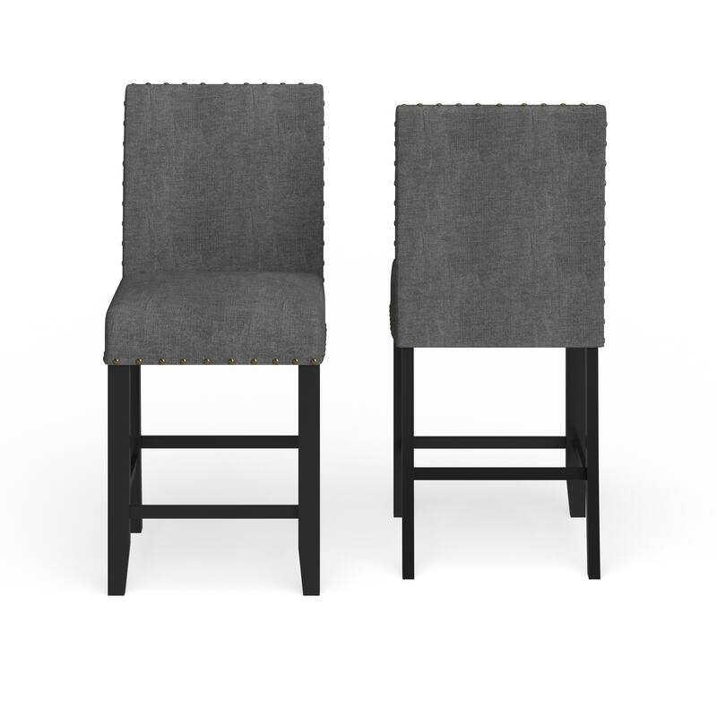 Strick & Bolton Gallaccio Contemporary 25-inch Fabric Stool (Set of 2)