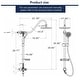 preview thumbnail 5 of 26, Proox 5-sprayer Rain Shower Faucet with Handheld Shower Soap Dish