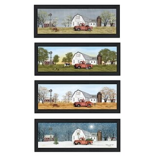 BJ1191B Art Print Framed or Plaque by Billy Jacobs Autumn on the Farm 