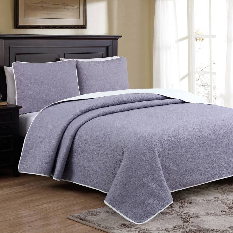 Copper Grove Badoura Reversible Quilt Set - Lilac - Twin
