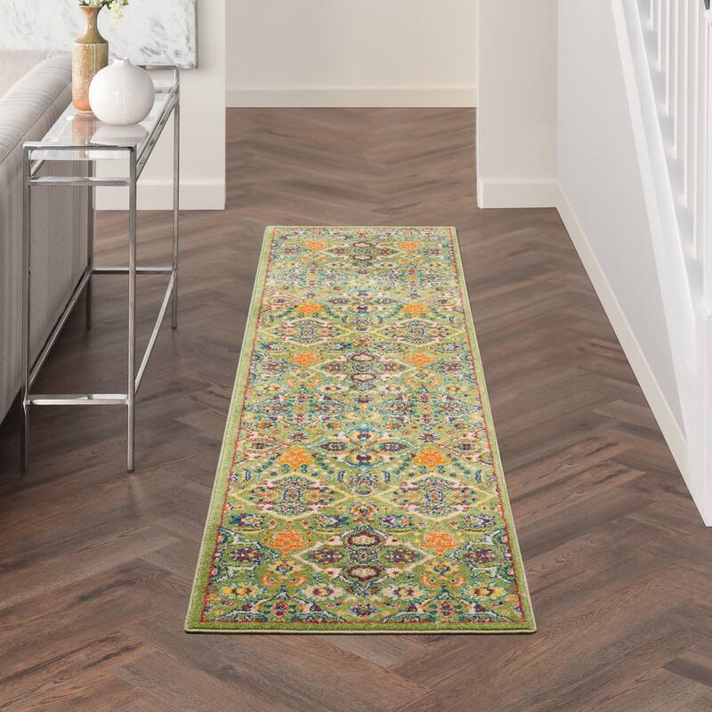 Nourison Allur Contemporary Boho Floral Medallion Area Rug