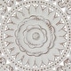 preview thumbnail 4 of 12, Brown or White Wooden Handmade Intricately Carved Floral Home Wall Decor with Mandala Design (Set of 3)