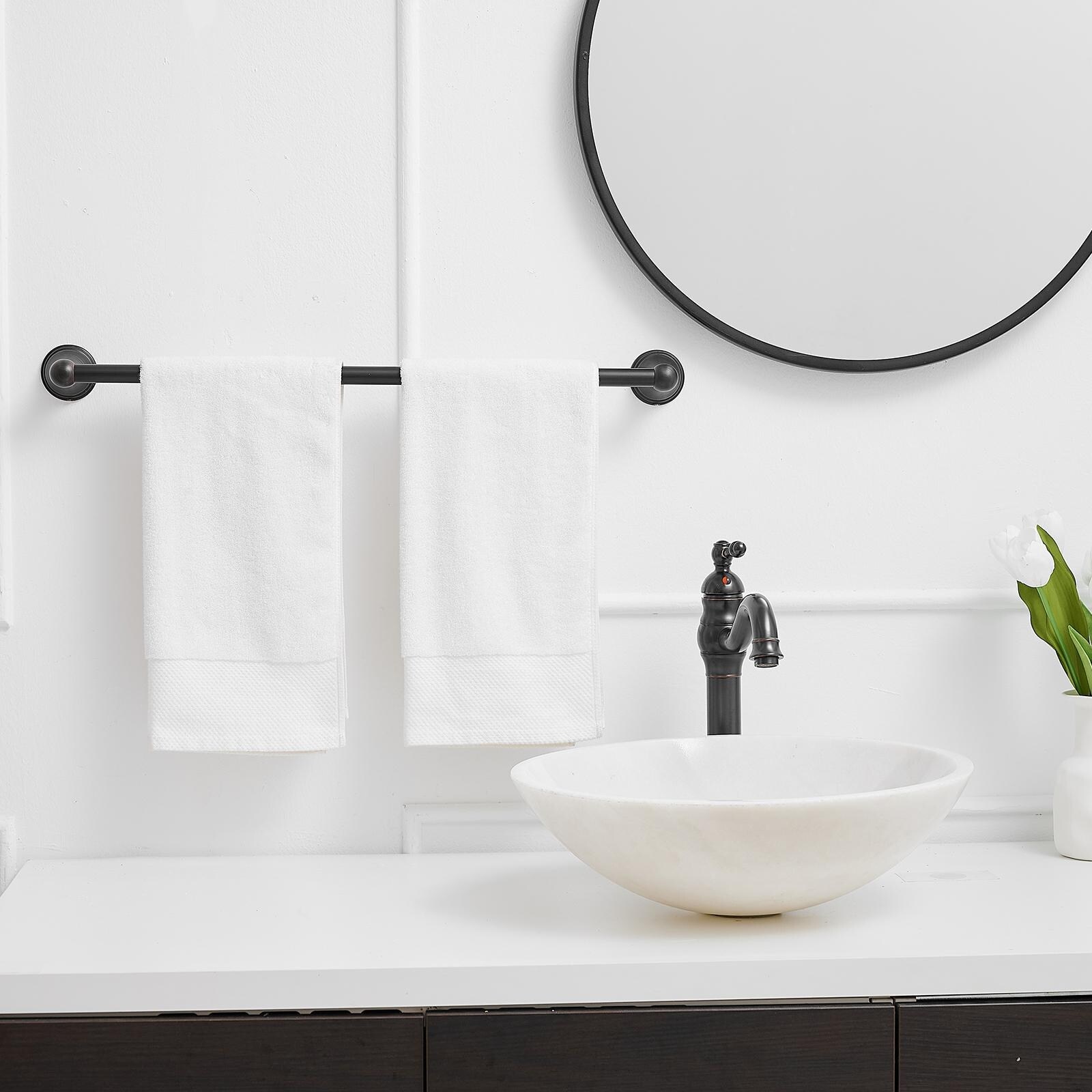 4-Piece Bath Hardware Set with Stainless Steel - Oil Rubbed