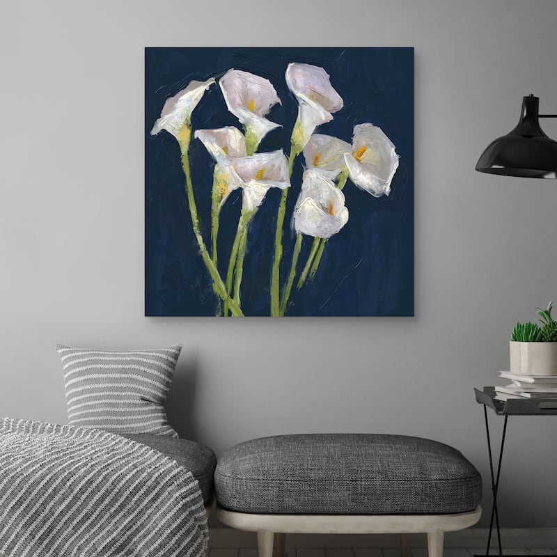 Callas on Blue by Studio Arts Canvas Art Print