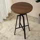 preview thumbnail 5 of 50, Glitzhome Modern 3-Piece Adjustable Bar Table Faux Leather Stool Pub Sets